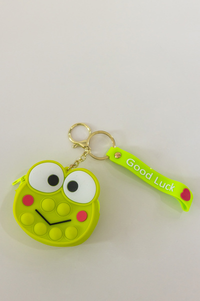 Turkuaz Tasarım Silikon Bozuk Para Cüzdanı ve Anahtarlık