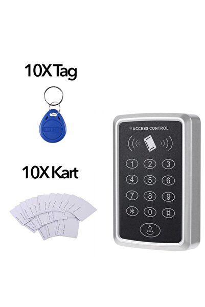 SONEX 1adet Rfıd Şifreli Kapı Kilidi-10 Adet Kart-10 Adet Anahtar