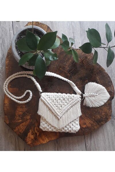 gunesshop Güneş Shop - Makrome Kız Çocuk Çantası + Aksesuarlı