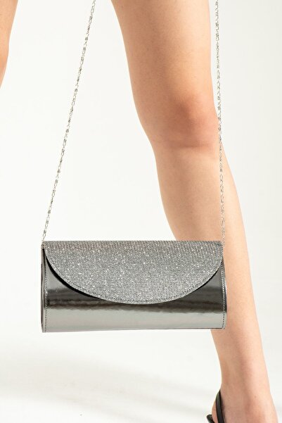 bibags Βραδινή τσάντα φόρεμα Platinum Τσάντα Clutch Bag