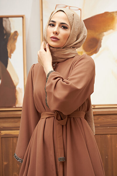 VAVİNOR Σετ τουνίκ παντελόνι με φουσκωτό πόδι - Camel