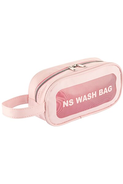 NS reliable Şeffaf Makyaj Ve Kozmetik Çantası - Taşınabilir Seyahat Banyo Saklama Çantası-s (KÜÇÜK BOY)