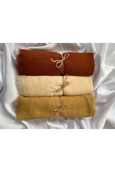 Organic Scarfs Σειρά 3 τεμαχίων LUXURY BAMBOO KRAŞ