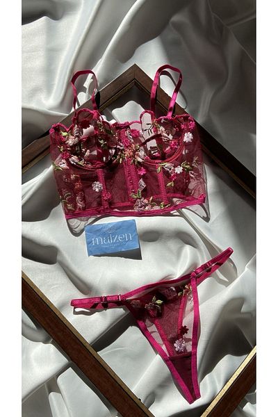 MAİZEN Set Bustieră Corset Bralet Bralet pentru femei