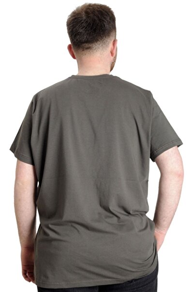 ModeXL Mode Xl Large Size T-shirt V-Neck Lycra 20150 Khaki