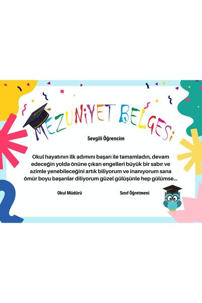 Mopak Mezuniyet Belgesi 40 Adet A. 4 Boyut