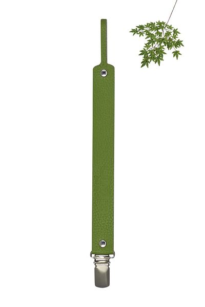 JMB Green Genuine Leather Pacifier Strap