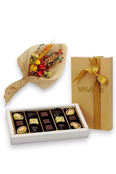 VAVENİ Hediye Mutlu Yıllar Çiçek Çikolata