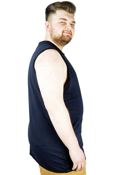 ModeXL Maiou de bază pentru bărbați de mărime mare Mode Xl 20004 Bleumarin