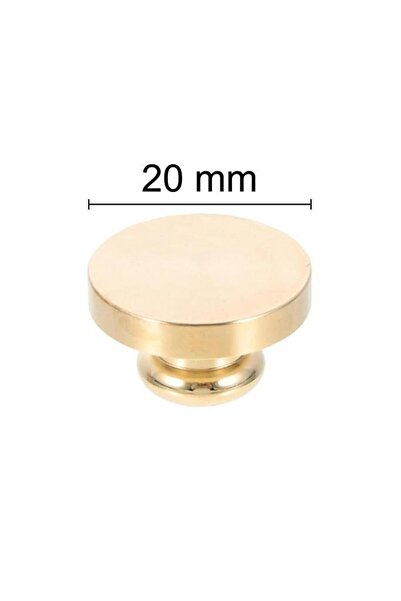 Mühürcüm Mühür Mumu Damga 20  mm Yuvarlak Boş Pirinç Kafa + Ahşap Sap R5799O20