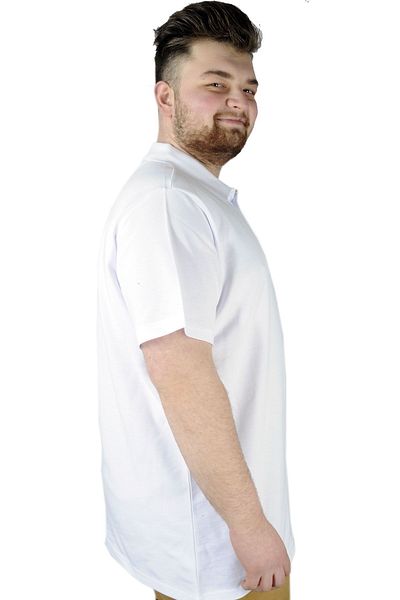 ModeXL Mode Xl T-shirt Polo Neck Pocket Classic 20550 White