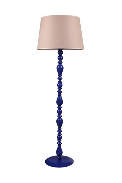 Umur Aydınlatma Otto Parlement Mavisi Ayak Beyaz Şapkalı Lambader