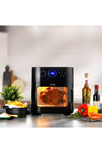 Schafer Thermochef Oven Airfryer Sıcak Hava Fritözü Ve Fırın-siyah