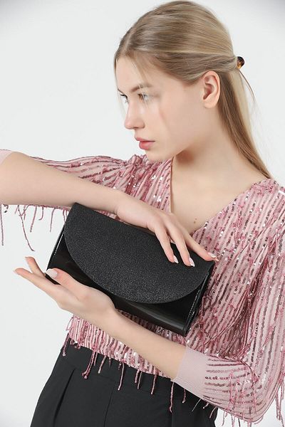 efnanstore براءات الاختراع والجلود بريق حقيبة السهرة