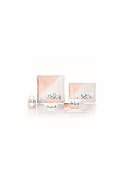 Schafer Pink Sun Breakfast Set - 32 Pieces