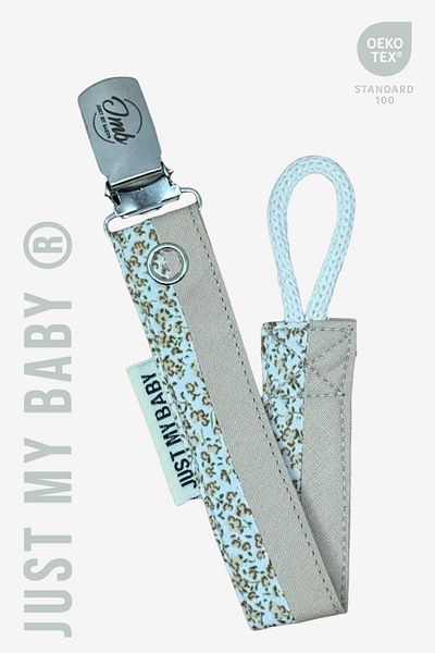JMB Just My Baby 3-Piece Pacifier Straps - Mixed/Yellow/Beige, Floral Pattern, Washable Cotton