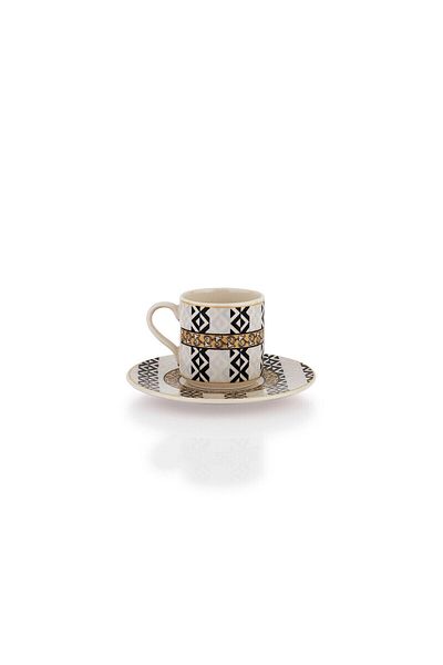 Schafer Gala 6 Person Coffee Cup Set-12 Pieces-black