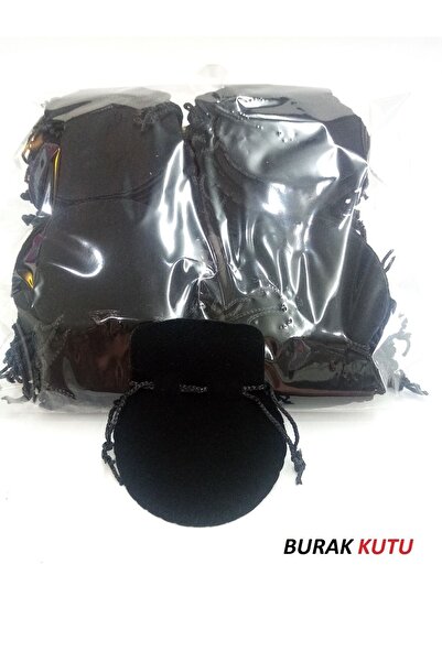 BURAKKUTU Süet Kadife Siyah Kese 6x8 Cm Paket 100,lüdür