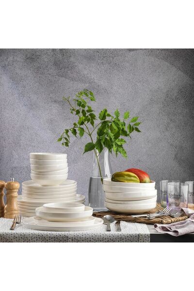 Schafer Vita Yemek Takımı 24 Parça-Krem