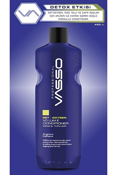 VASSO WOMEN Ince Telli Saçlar Için Hacimlendirici Saç Kremi - Vasso Det Oxygen Volume Conditioner 460 Ml