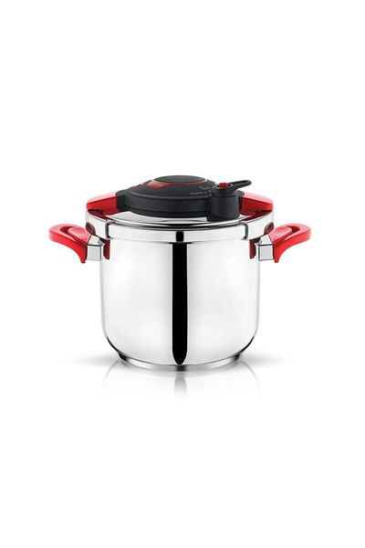 Schafer Galaxis 6.5 Liter Clipso Pressure Cooker with Lid-red