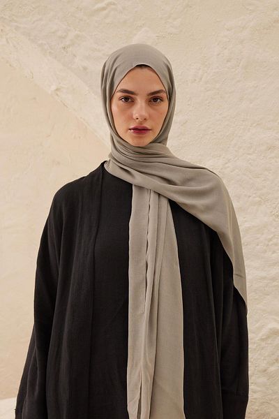 Fresh Viscose Shawl - Silver Color Ram