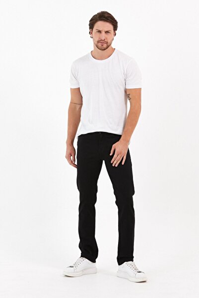 Digital Ανδρικό τζιν παντελόνι με φερμουάρ κανονικής κοπής με φαρδύ πόδι ψηλό...