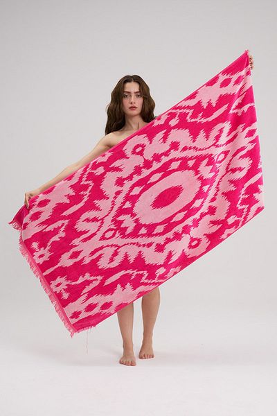 Homelover 100% βαμβάκι - Boho Summer Pink Ethnic Πετσέτα θαλάσσης - Πετσέτα πισίνας - 80x160cm