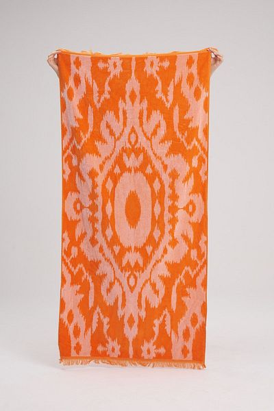 Homelover 100% βαμβάκι - Boho Summer Orange Ethnic Πετσέτα θαλάσσης - 80x160cm