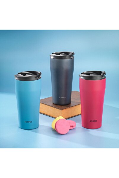 Schafer Iron Man Steel Cup Thermos-400 Ml.-Fuchsia03