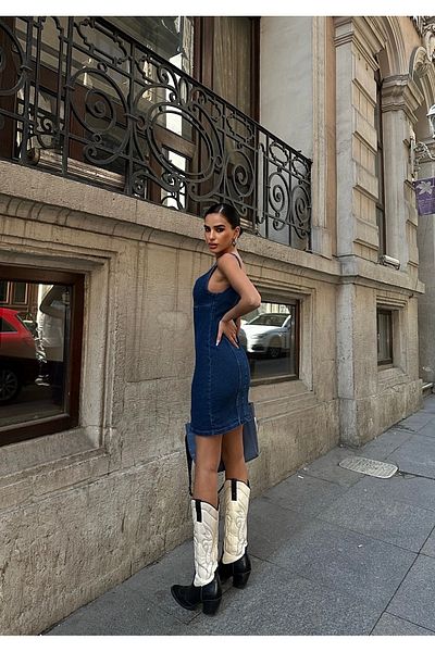 MEECY rochie din denim