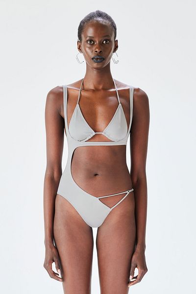 IAMNOTBASIC Costum de baie gri Kai