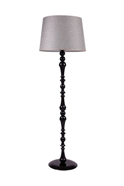 Umur Aydınlatma Orla Siyah Ayak Gri Şapalı Lambader