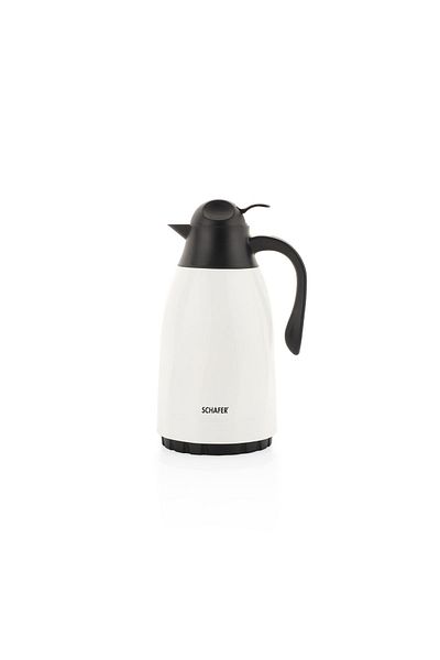 Schafer Kitchenhouse 1.3 L Glass Thermos-White