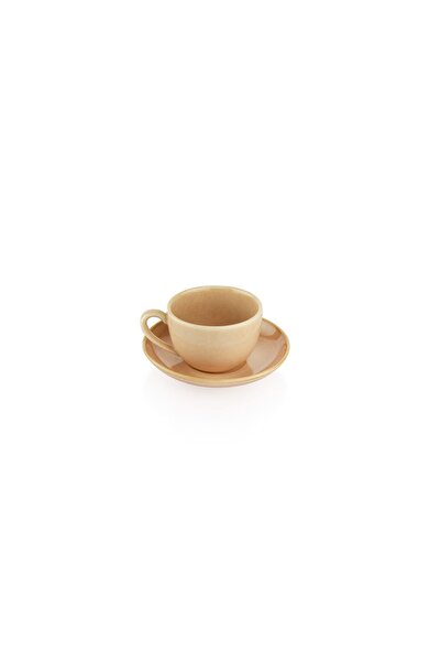 Schafer Crıspy 2-Person Coffee Cup Set 4 Pieces-Beige