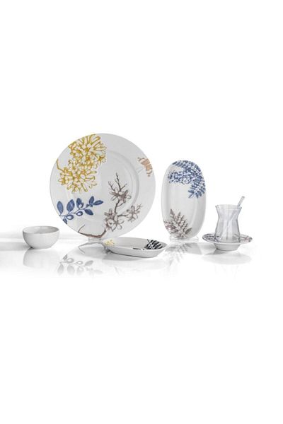 Schafer Spring Breakfast Set-32 Pieces-white