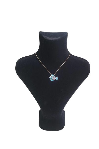 ÖZER KUTU Maneken za izlaganje ogrlice i choker-a u obliku labuda, crni Antil...