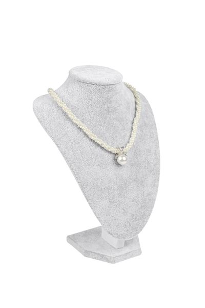 ÖZER KUTU Necklace & Choker Display Manikin Gray Suede 29 Cm 2nd Size
