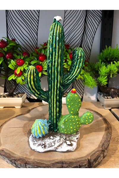 Atak Hediyelik Dekoratif Polyester Kaktüs obje biblo