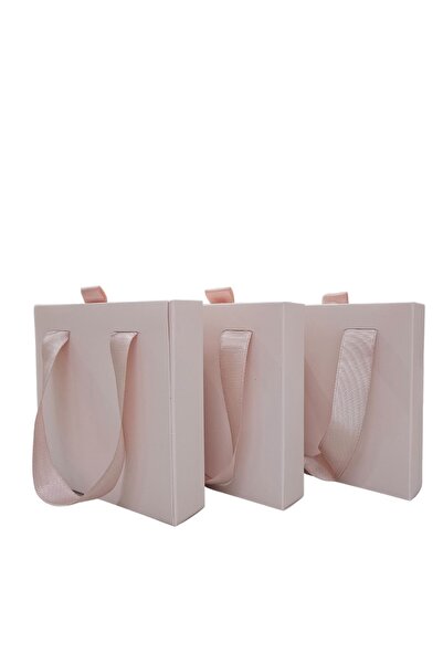 ÖZER KUTU Pudra 12 Adet Çekmeceli ve Çantalı Karton Kolye&Mini set Kutusu (12x12 cm )