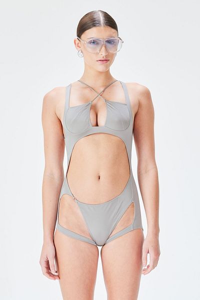 IAMNOTBASIC Costum de baie Nohea, culoare gri