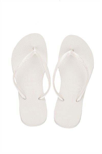 Havaianas Γυναικείες λευκές παντόφλες Brasil 4000030-0001