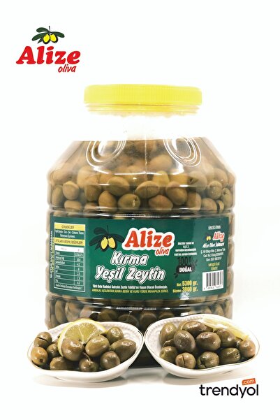 ALİZE OLİVA 5 Kg Yeşil Kırma Zeytin