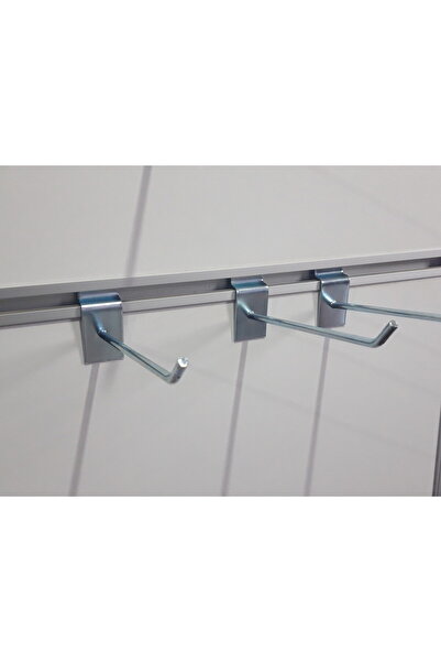 M sadık 50 Adet 5 Cm Mağaza Panel Taşıyıcı Çelik Askı Kanal Kanca Çubukları