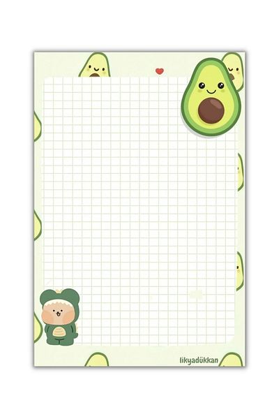 LikyaDükkan Bloc de note Memopad Pull Tear Dimensiune A5 50 de coli