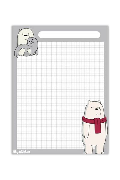 LikyaDükkan Bloc de note Memopad Pull Tear Dimensiune A4 50 de coli