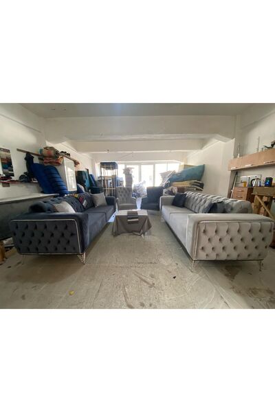 DİLA'S HOME MOBİLYA LATEKS YATAKLI ÇHESTER KOLTUK TAKIMI