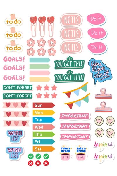 LikyaDükkan Planificator Planificator Design personalizat Autocolant autocolant