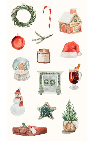 LikyaDükkan Autocolant autocolant de Crăciun cu design special de Anul Nou