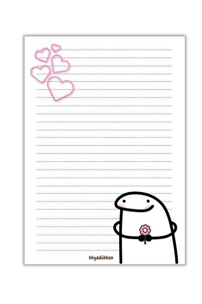 LikyaDükkan Memopad Pull-Pull A6 حجم 50 ورقة المفكرة